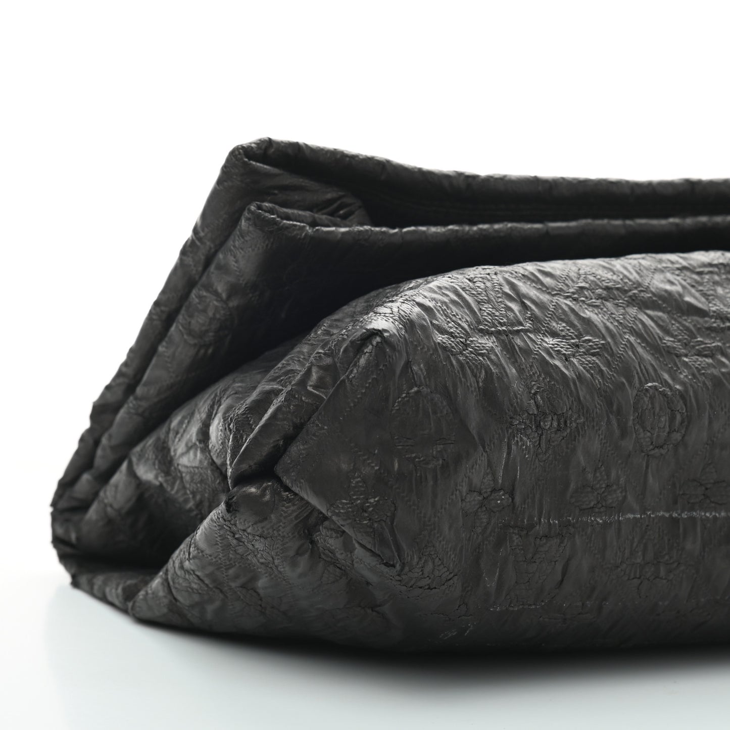 Jacquard Quilted Monogram Limelight Clutch GM Black
