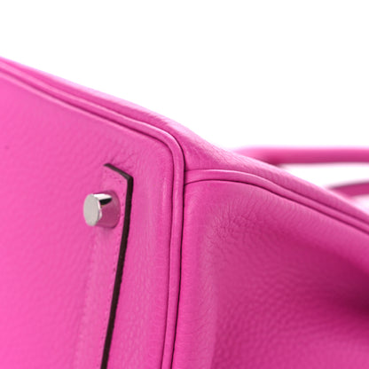 Hermes Taurillon Clemence Birkin 30 Magnolia 10 of 11