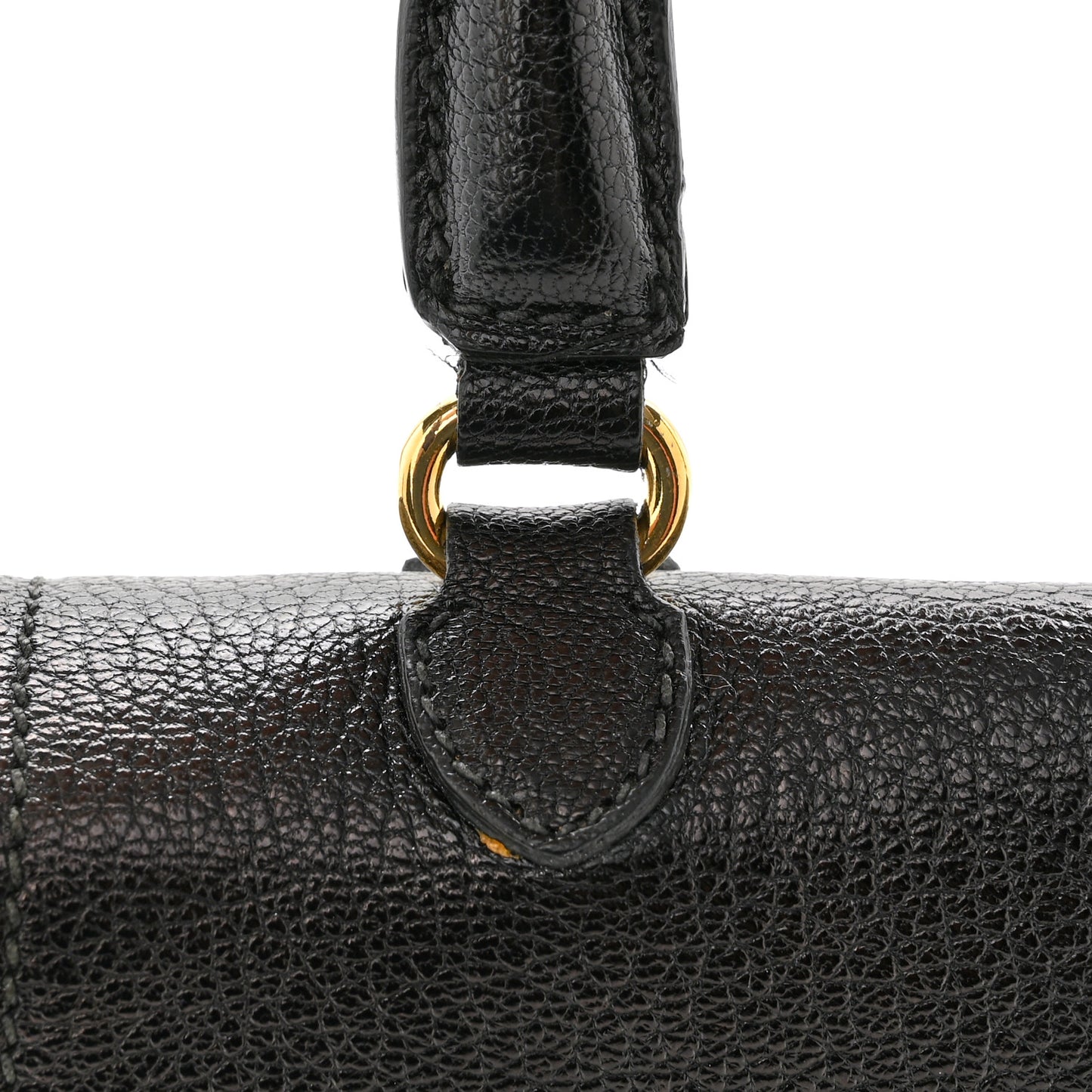 Goatskin Madras Small Crossbody Bag Black