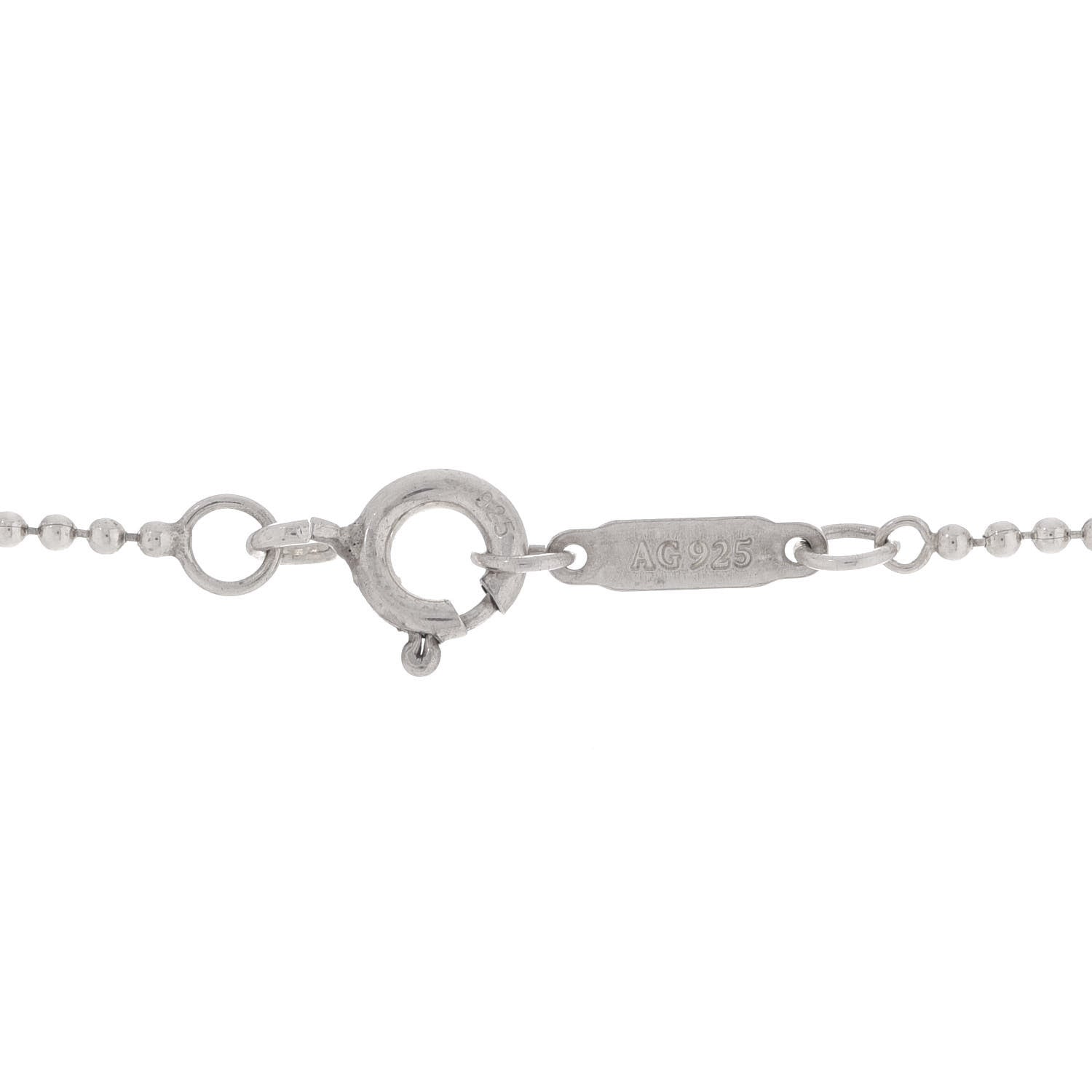 Tiffany Sterling Silver I Love You Heart Locket Pendant Necklace 6 of 7