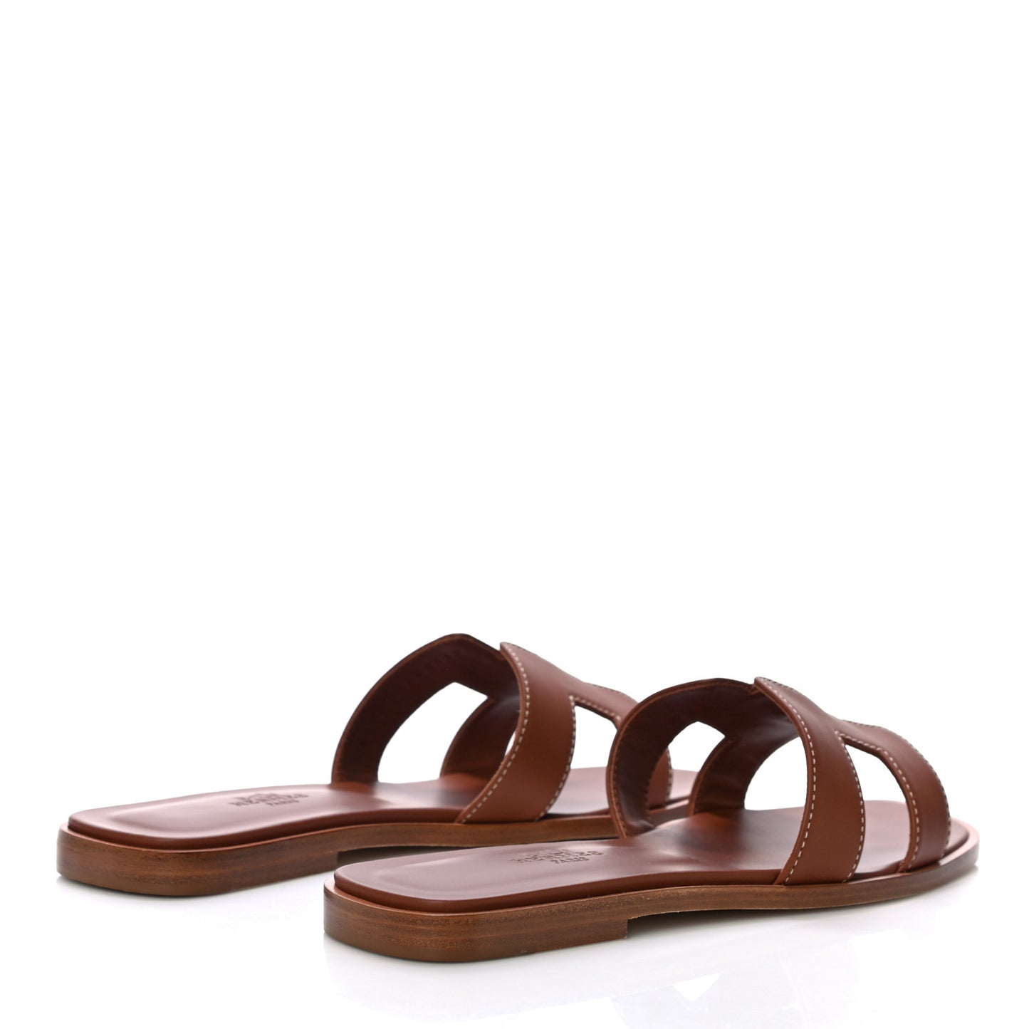 Box Calfskin Oran Sandals 36 Gold