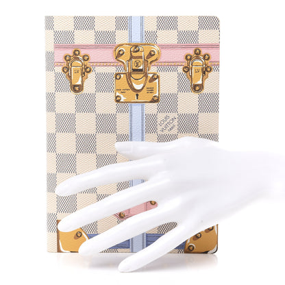 Louis Vuitton Damier Azur Summer Trunks Clemence Notebook MM 2 of 7