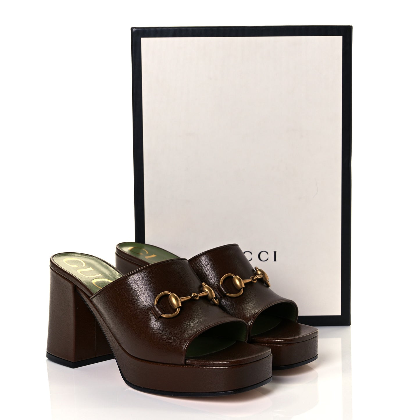 Granada Kid Houdan Platform Slide Sandals 38.5 Brown Sugar