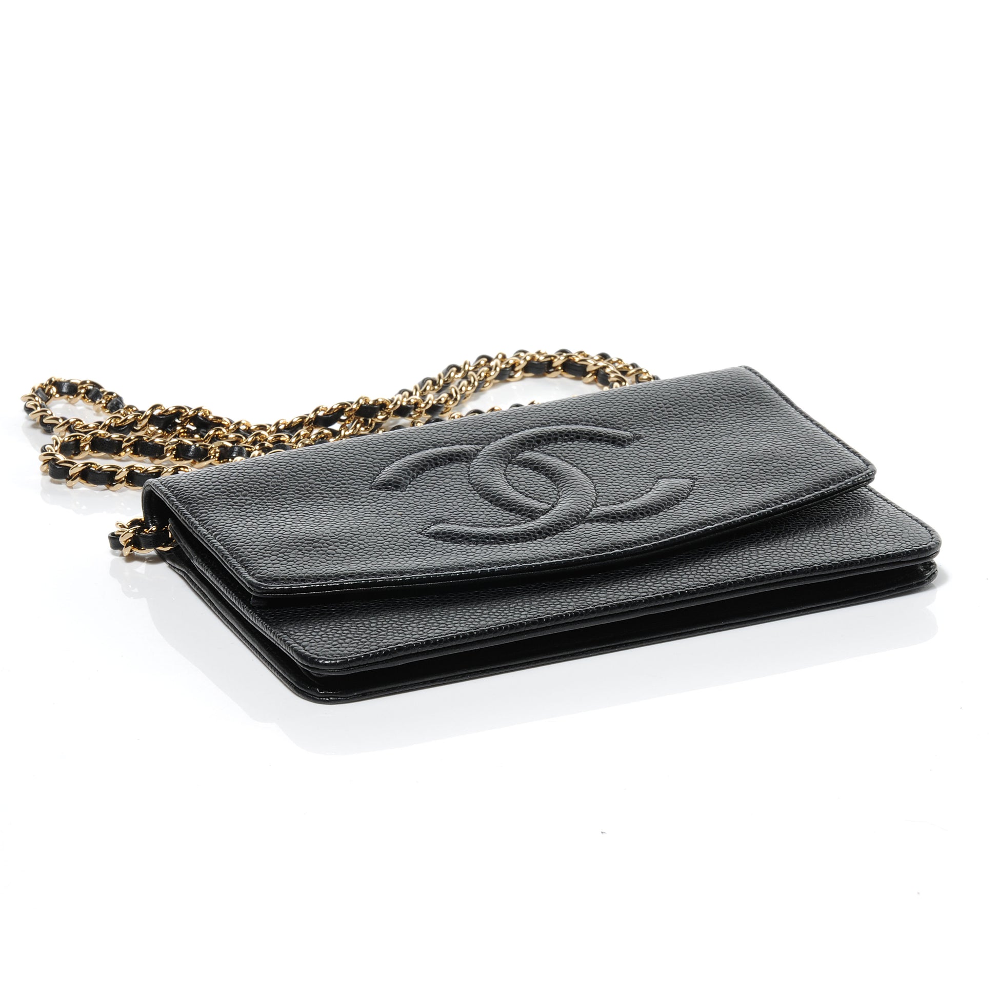Chanel Caviar Wallet on Chain WOC Black 4 of 7