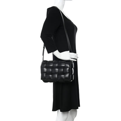 Bottega Veneta Nappa Maxi Intreccio Padded Cassette Crossbody Bag Black 2 of 10