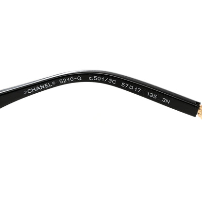 Chanel Lambskin Square Chain Sunglasses 5210-Q Black 6 of 7