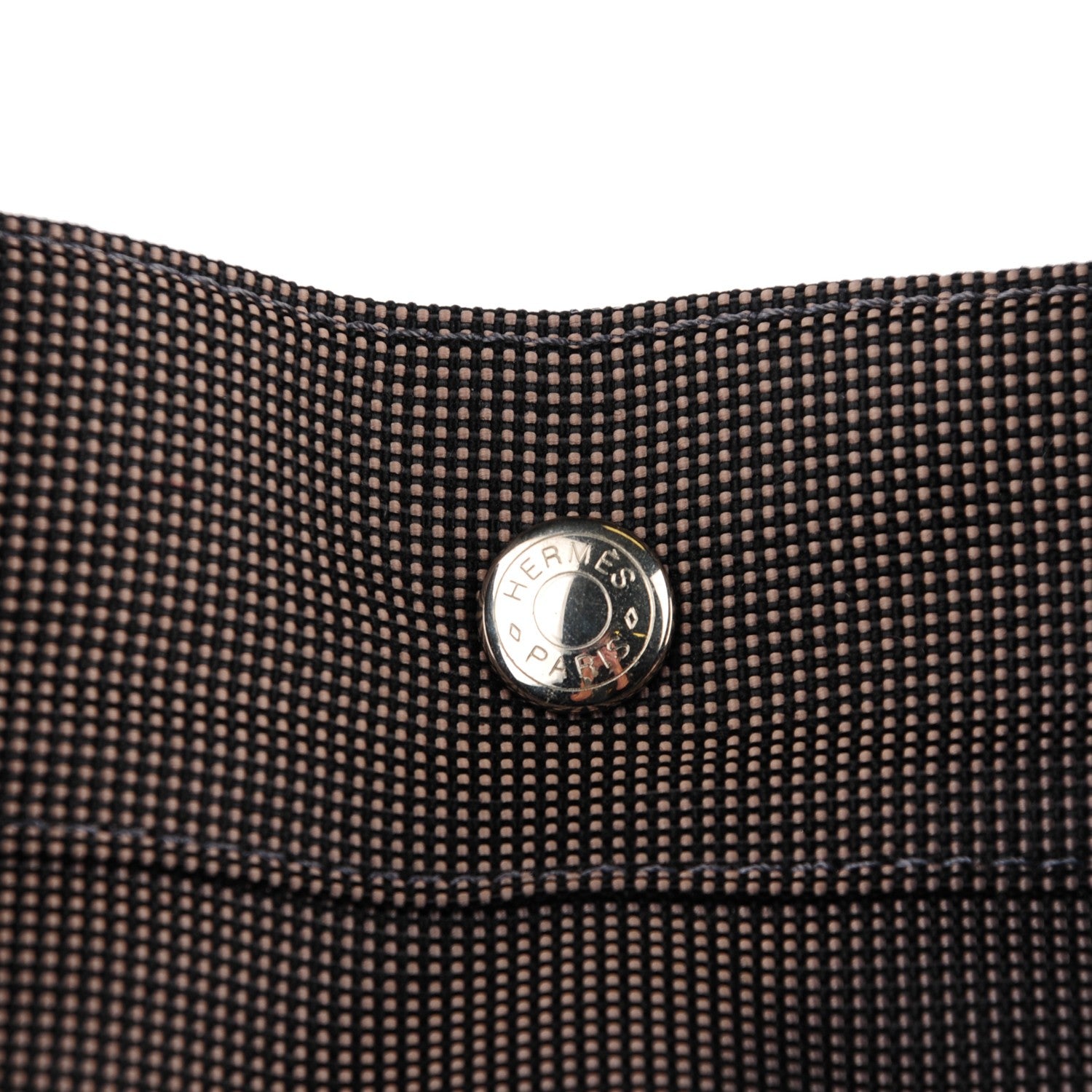 Hermes Canvas Herline MM Tote Grey 11 of 14