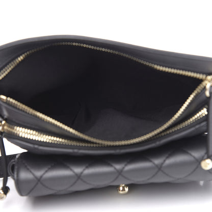 Chanel Calfskin Flap Chain Waist Bag Black 5 of 11