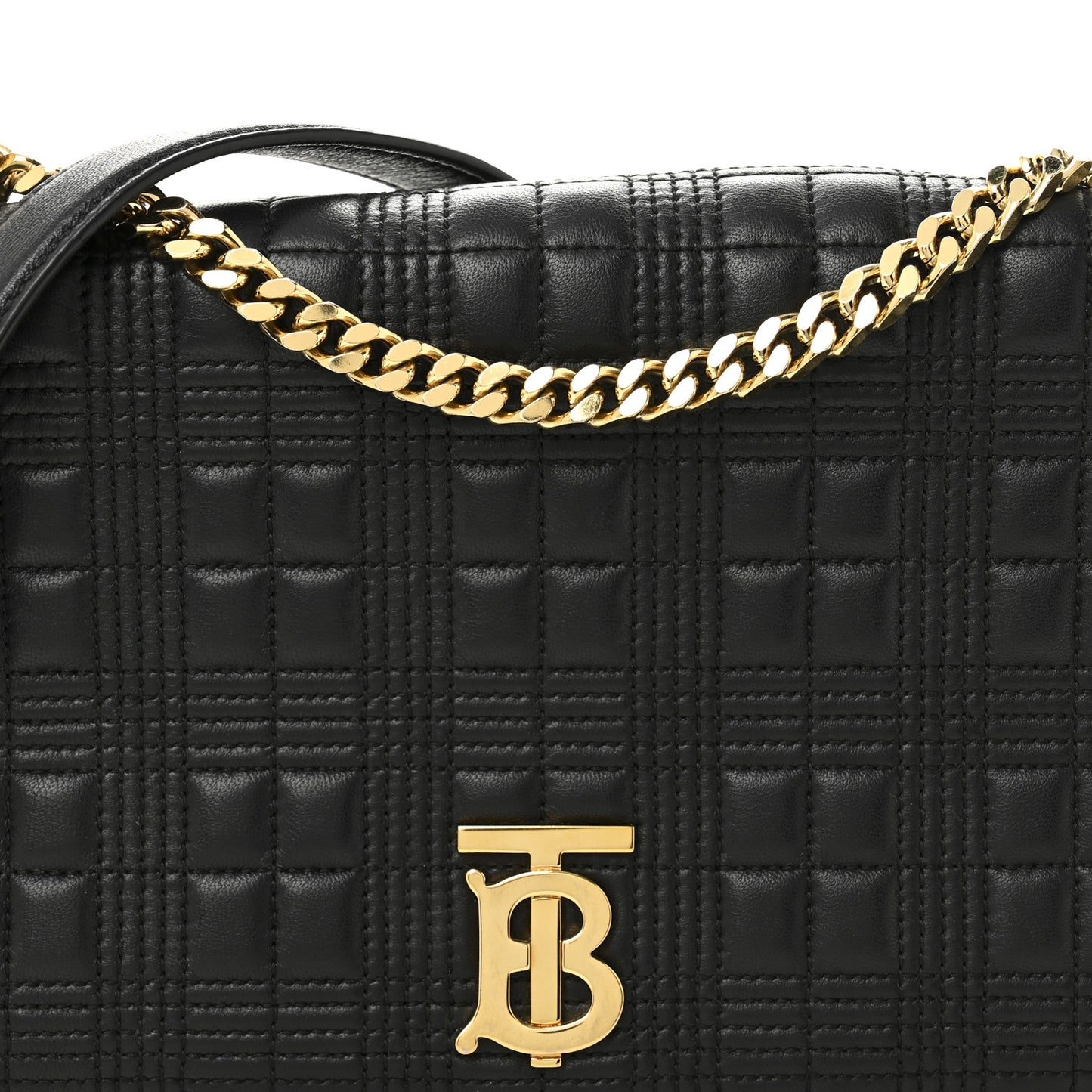 Lambskin Quilted Medium Lola Bag Black