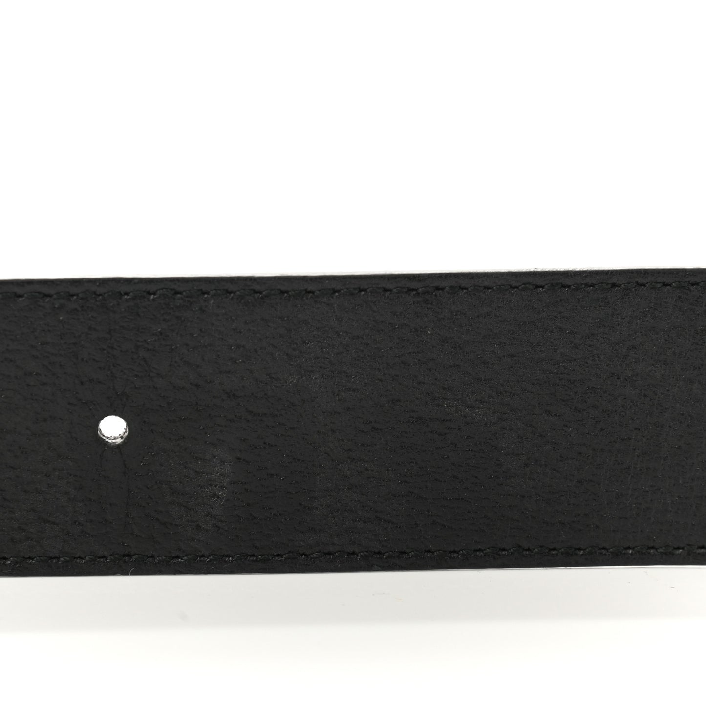Textured Dollar Calfskin Double G 40mm Belt 85 34 Black