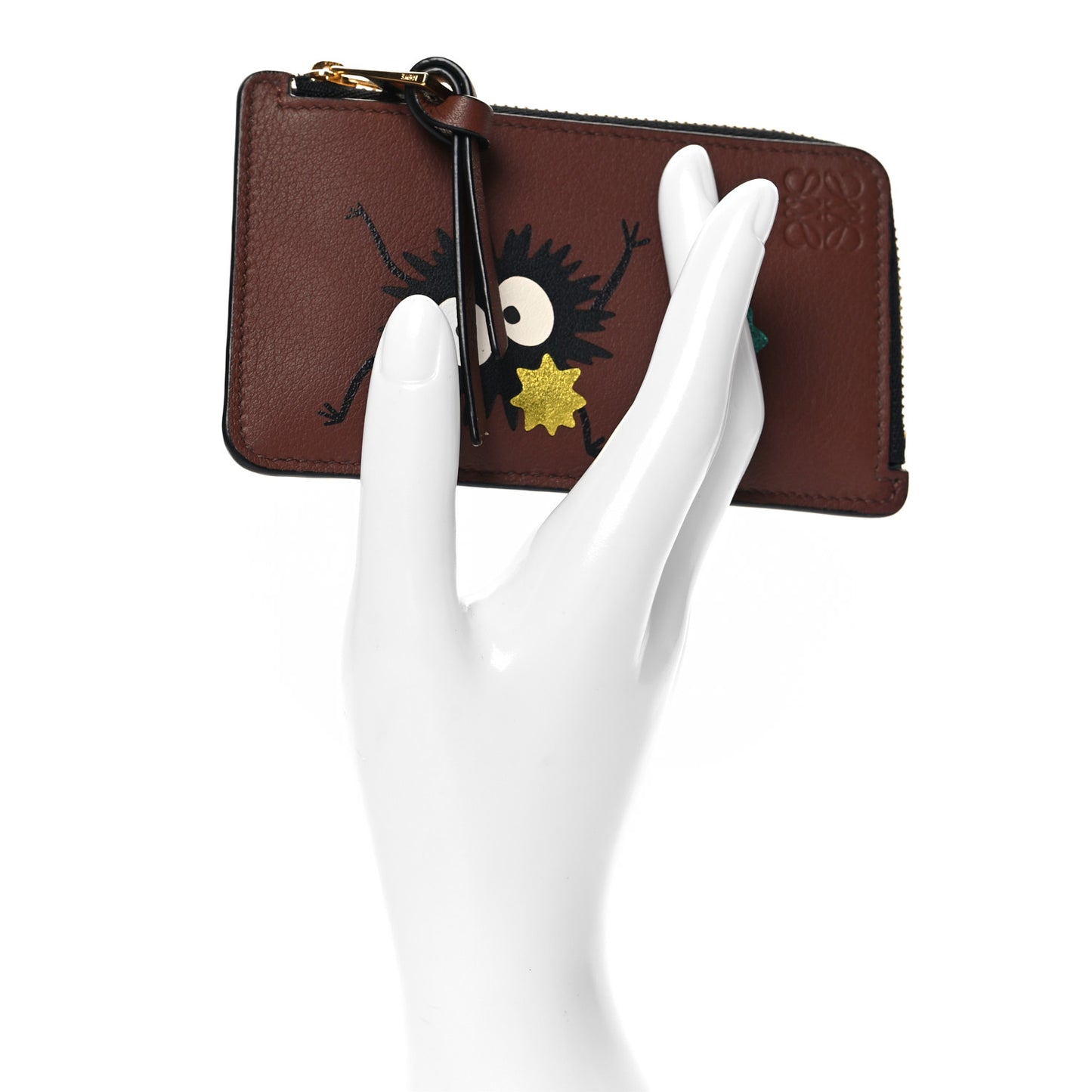 X SPIRITED AWAY Classic Calfskin Susuwatari Coin Cardholder