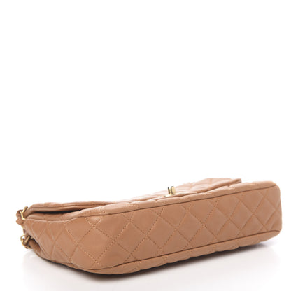 Chanel Lambskin Valentine Charms Medium Flap Beige 4 of 11