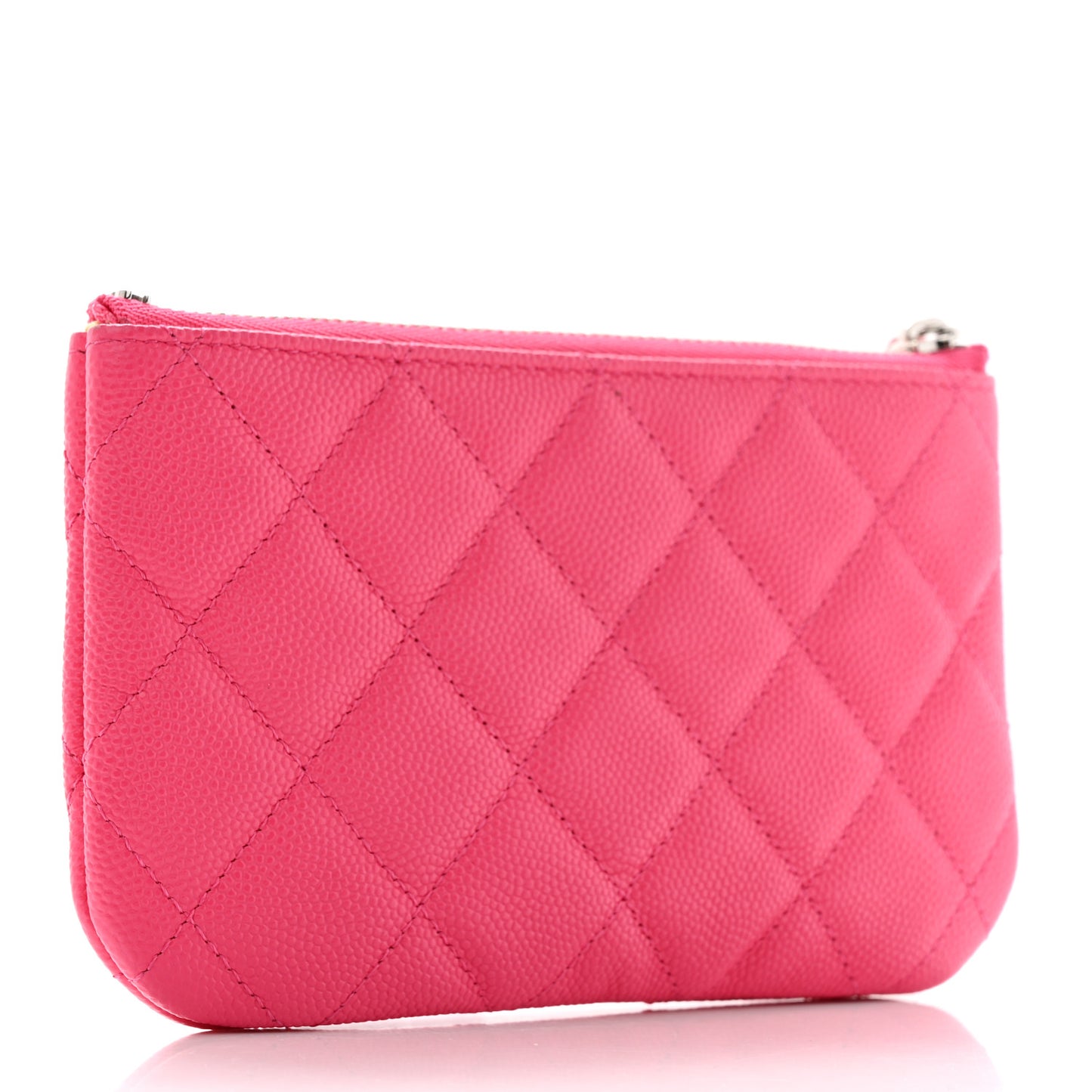 Caviar Quilted Small Chanel 19 Mini Pouch Dark Pink