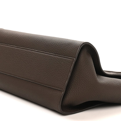 The Row Matte Grained Calfskin Marlo 12 Tote Bag Dark Olive 9 of 9