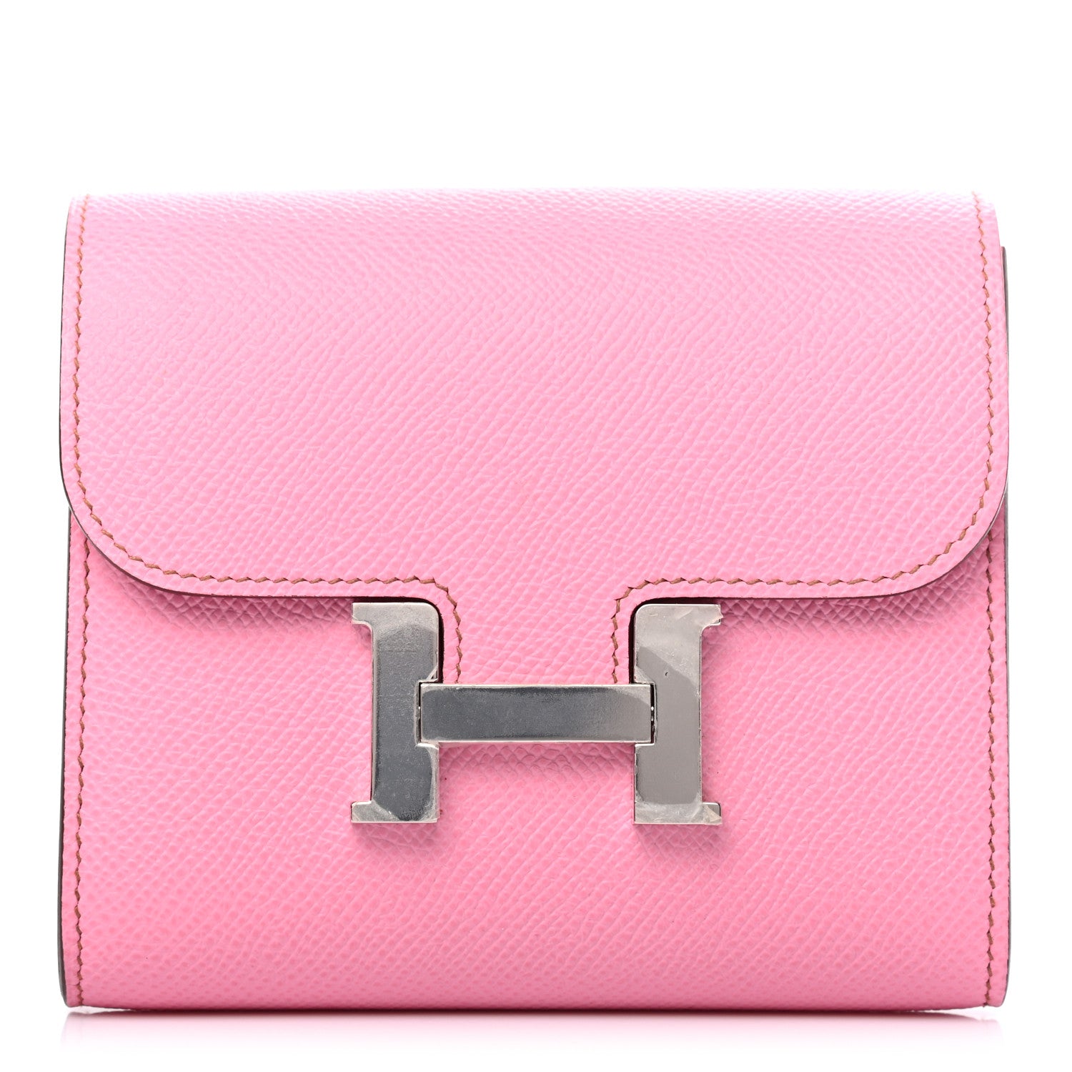 Hermes Epsom Constance Short Wallet 5P Pink 1 of 7