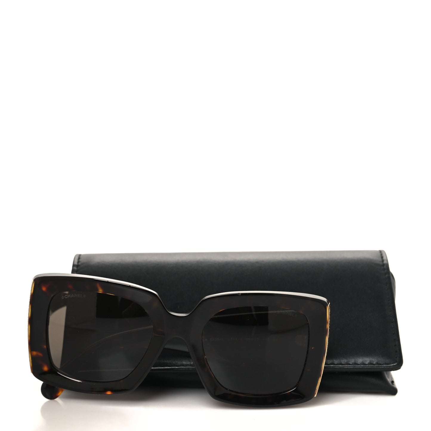 Acetate Rectangle Sunglasses 5435-A Tortoise