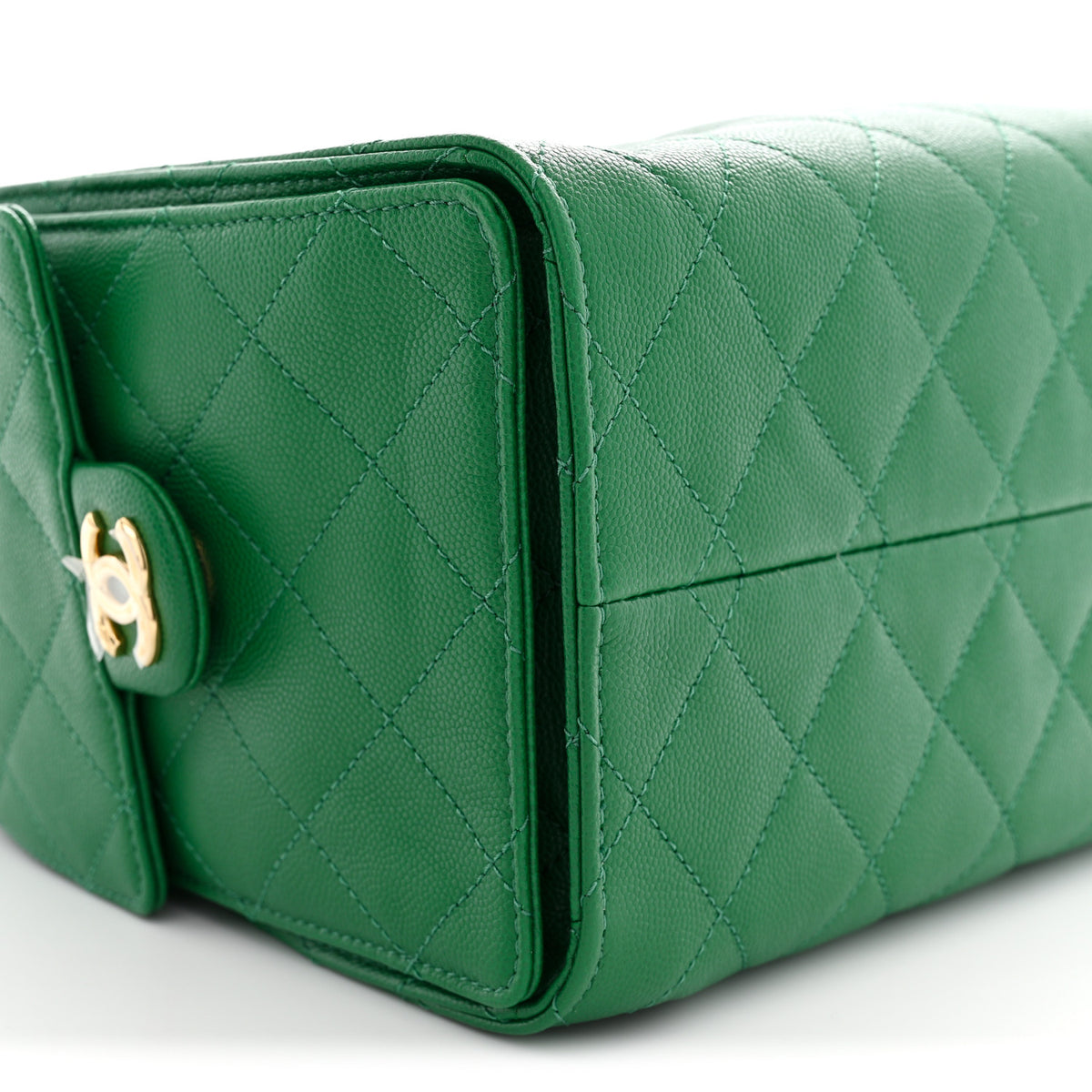 Chanel Caviar Quilted Small Chanel 25 Handbag Green 9 of 11