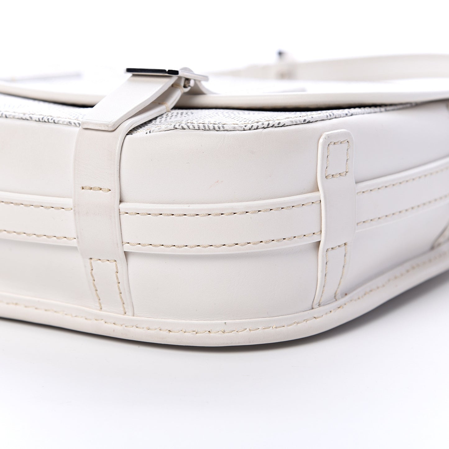 Goyardine Belvedere PM Messenger Bag White