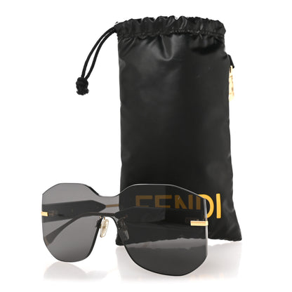 Fendi Acetate Metal Fendigraphy Shield Sunglasses FE 40067U  Black 7 of 7