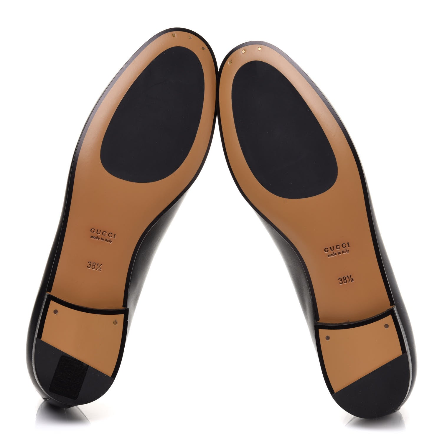 Gucci Calfskin Womens Jordaan Loafers 38.5 Black 5 of 10