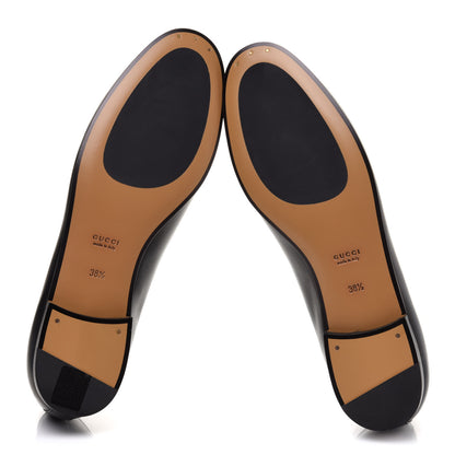 Gucci Calfskin Womens Jordaan Loafers 38.5 Black 5 of 10