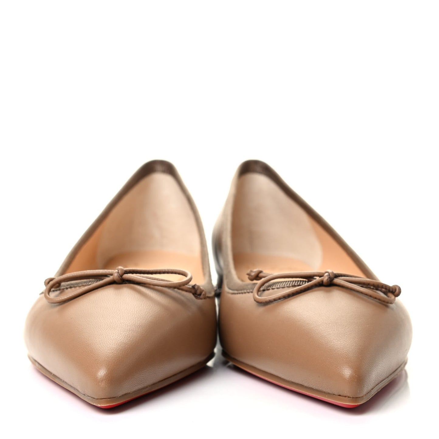 Nappa Spiked Hall Flats 36 Nude