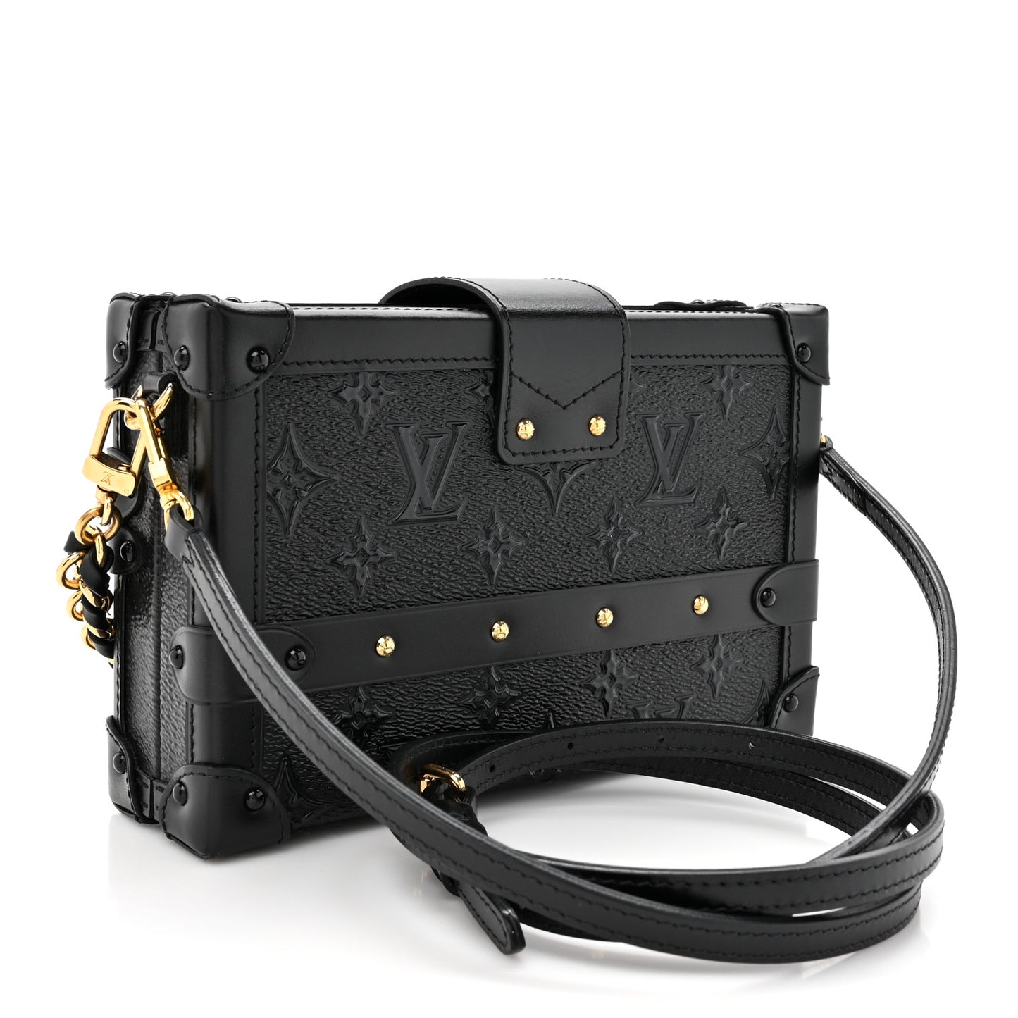 Midnight Canvas Petite Malle Black