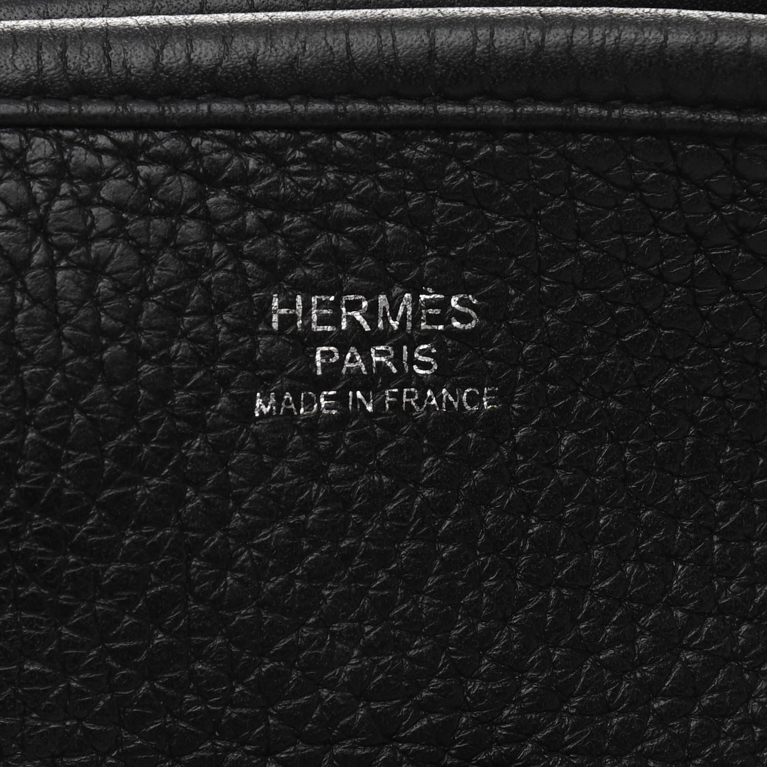 Hermes Taurillon Clemence Evelyne III GM Black 6 of 10