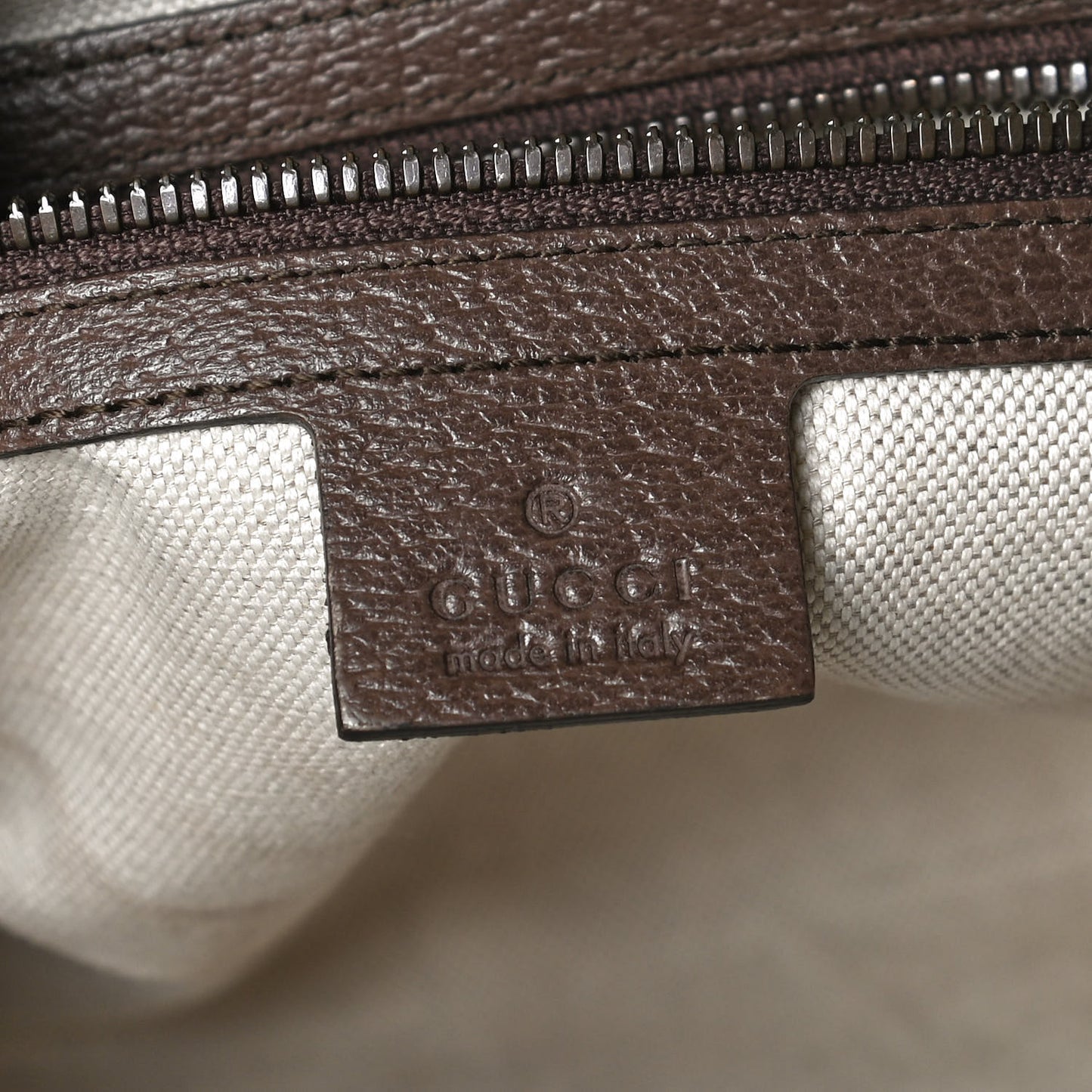 GG Supreme Monogram Web Small Ophidia Half Moon Hobo Brown
