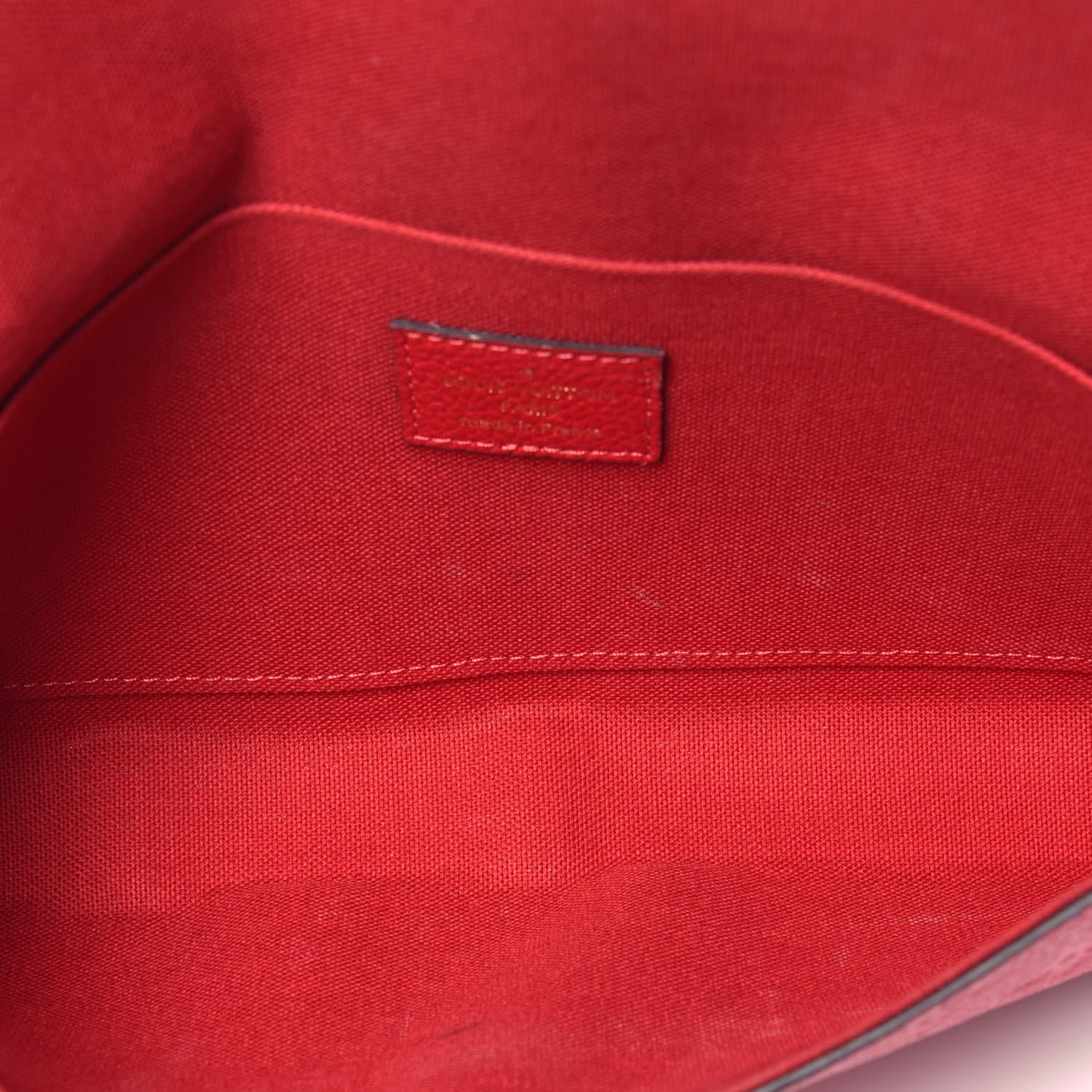 Louis Vuitton Empreinte Pochette Felicie Chain Wallet Scarlet 5 of 9