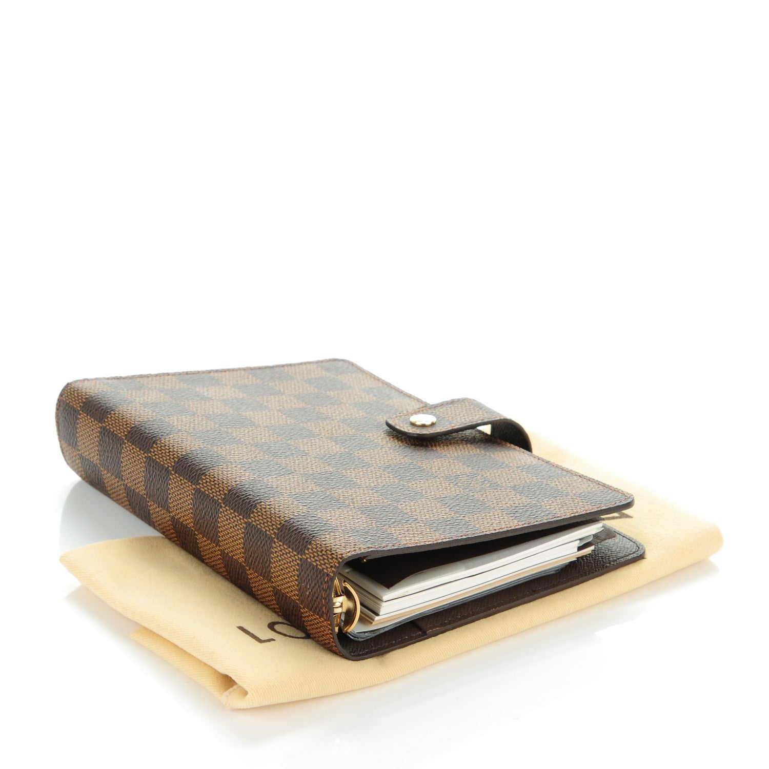 Louis Vuitton Damier Ebene Medium Ring Agenda Cover 4 of 8
