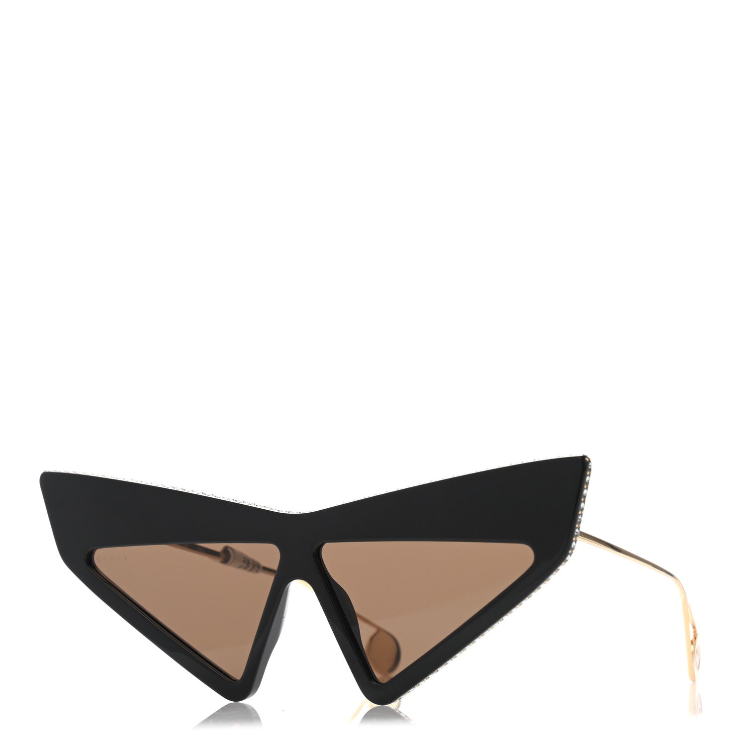 Gucci Acetate Crystal Geometric Sunglasses GG0430S Black 1 of 10