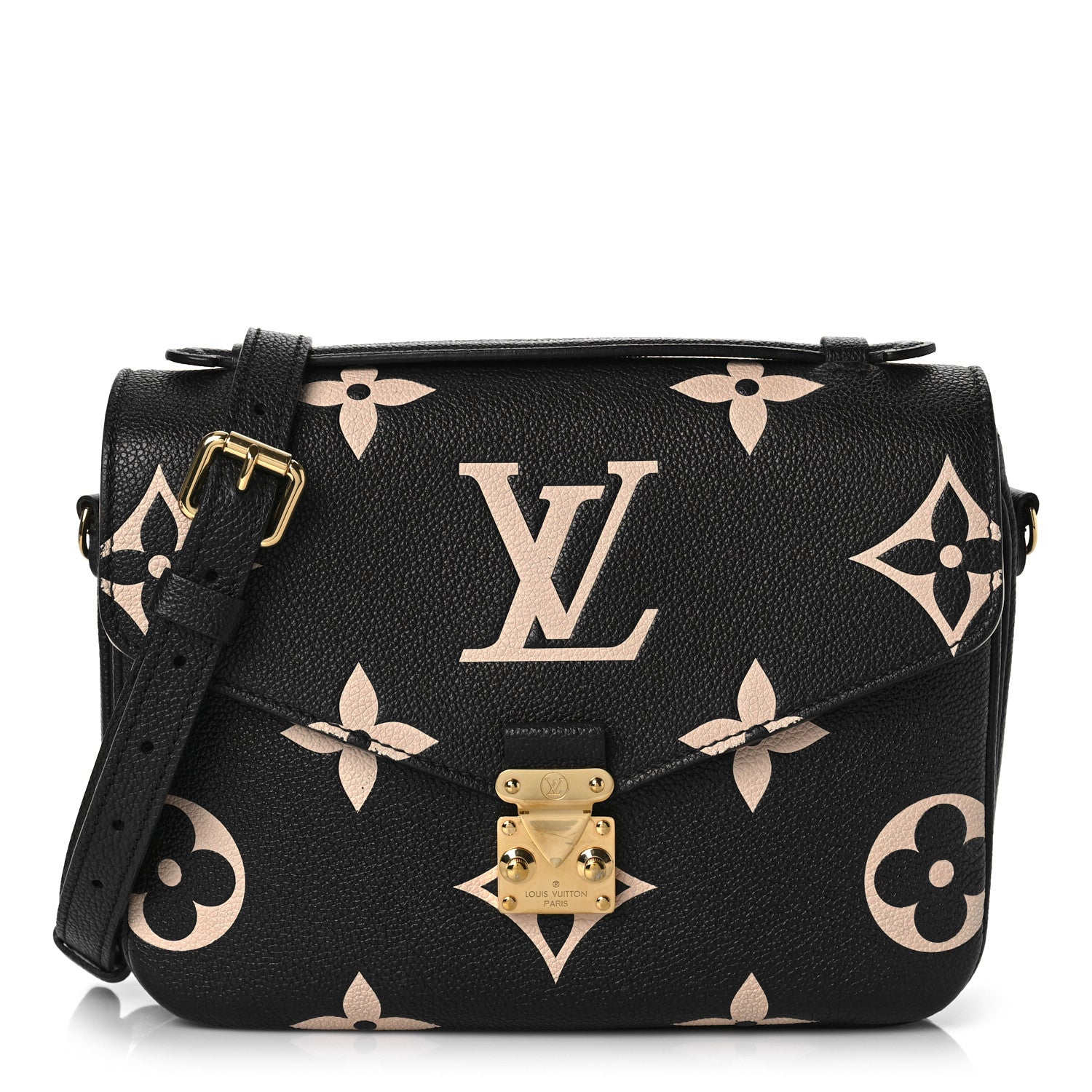 Louis Vuitton Empreinte Monogram Giant Pochette Metis Black Beige 1 of 13