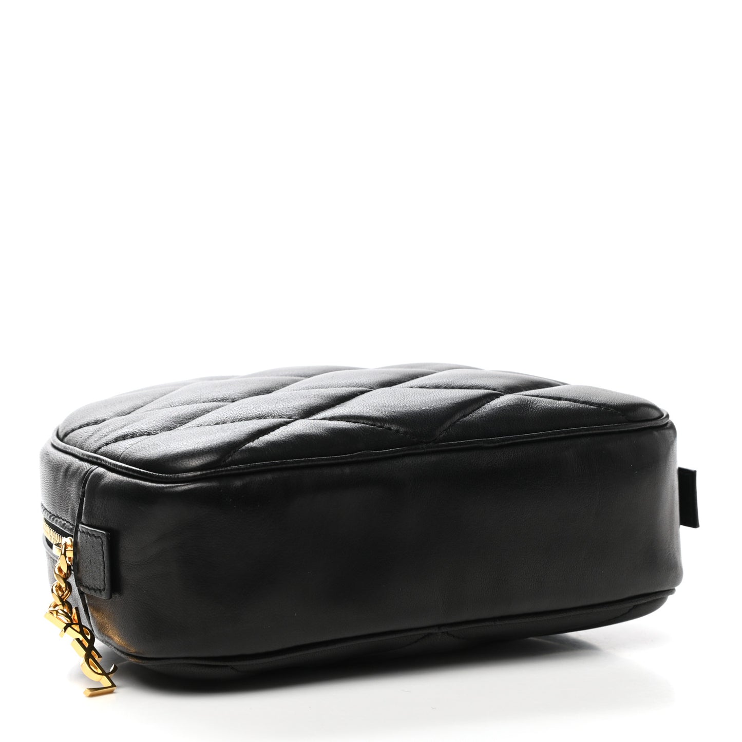 Lambskin Quilted Lolita Cosmetic Pouch Black