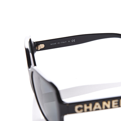 Chanel Acetate Polarized Square Sunglasses 5408 Black 5 of 9