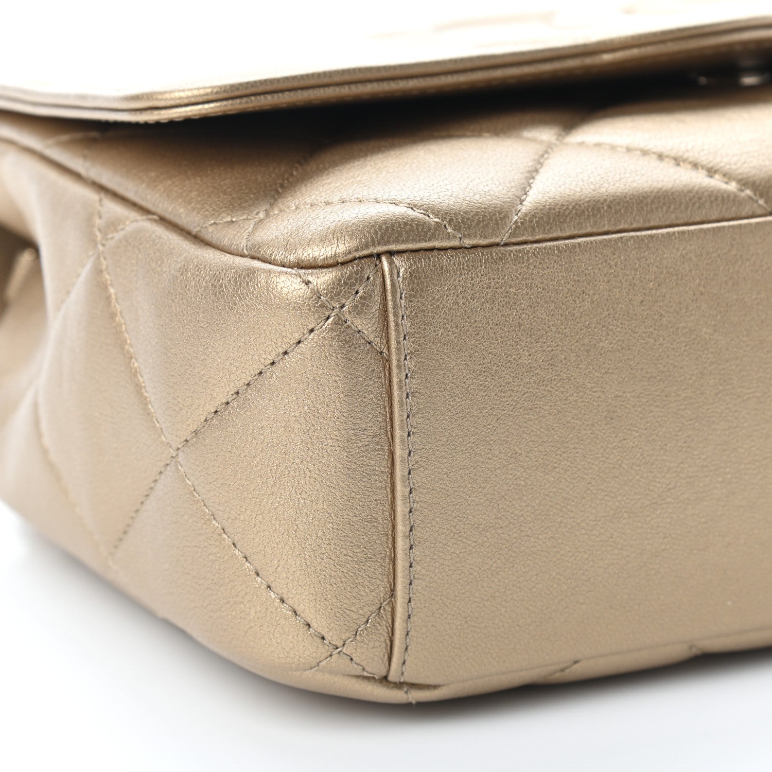 Chanel Metallic Lambskin Quilted Timeless CC Flap Gold 8 of 9