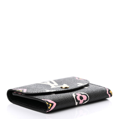 Louis Vuitton Monogram Giant Wild At Heart Rosalie Coin Purse Black 4 of 6