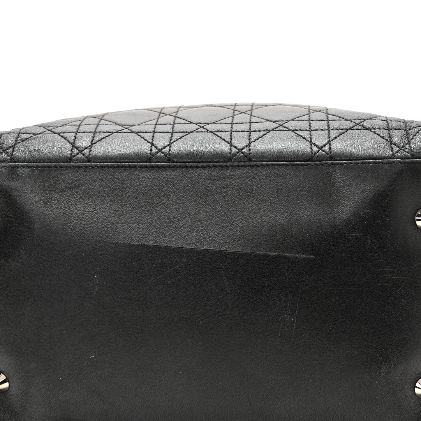 Lambskin Cannage Medium Soft Lady Dior Black