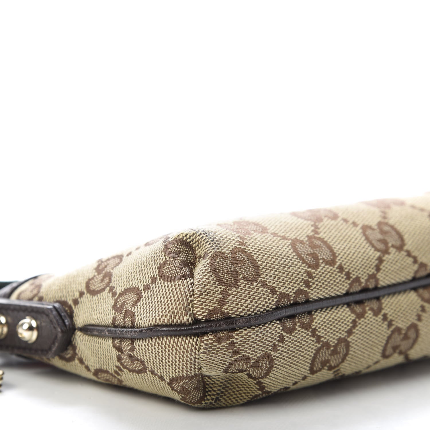 Gucci Monogram Jolicoeur Wristlet Dark Brown 6 of 10