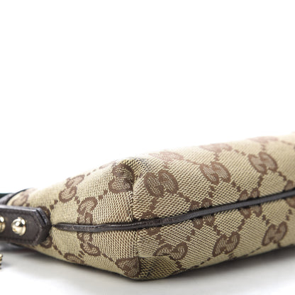Gucci Monogram Jolicoeur Wristlet Dark Brown 6 of 10