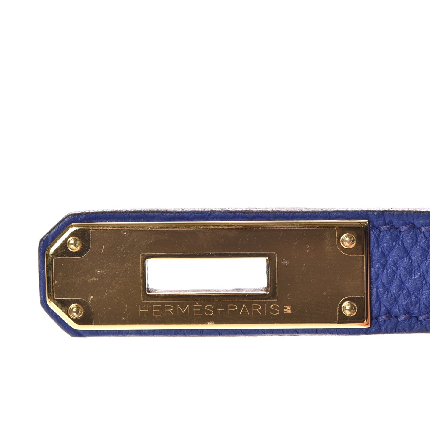 Togo Horseshoe Kelly Retourne 32 Bleu Electrique Rouge H
