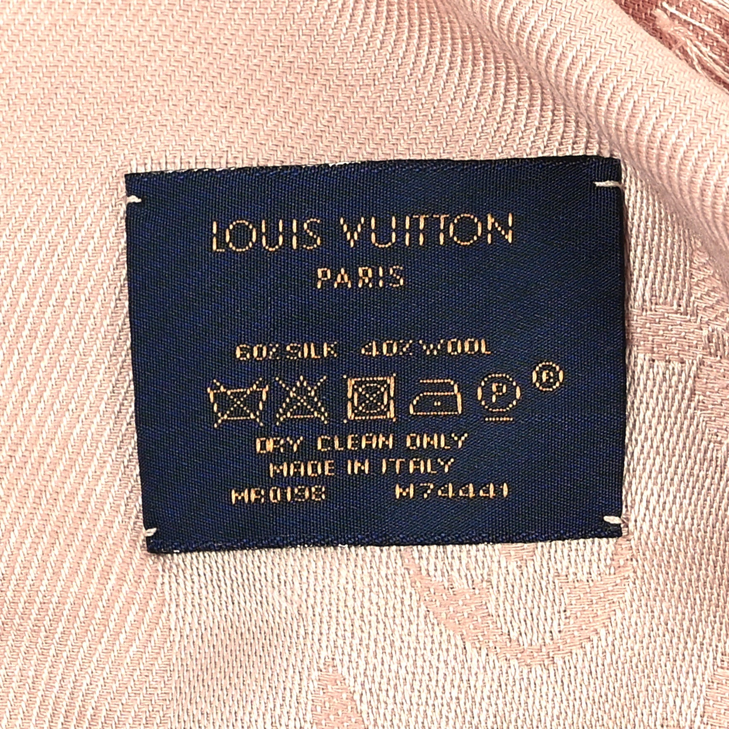 Louis Vuitton Silk Wool Monogram Shawl Rose 3 of 3
