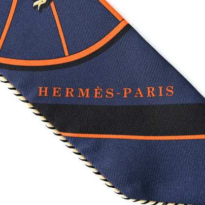 Hermes Silk Springs Springs Bague Twilly Black Orange Creme 2 of 4