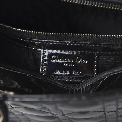 Christian Dior Patent Cannage Large Lady Dior Black 8 of 10