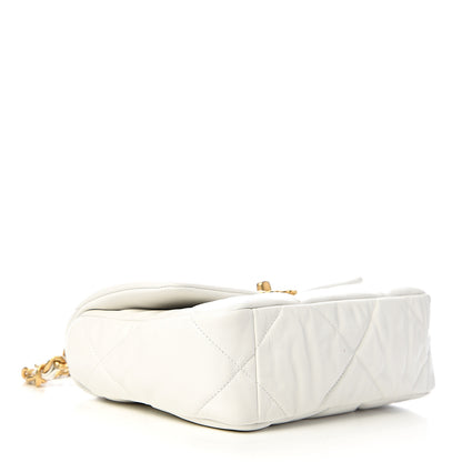 Chanel Lambskin Quilted Medium 19 Flap White 3 of 10