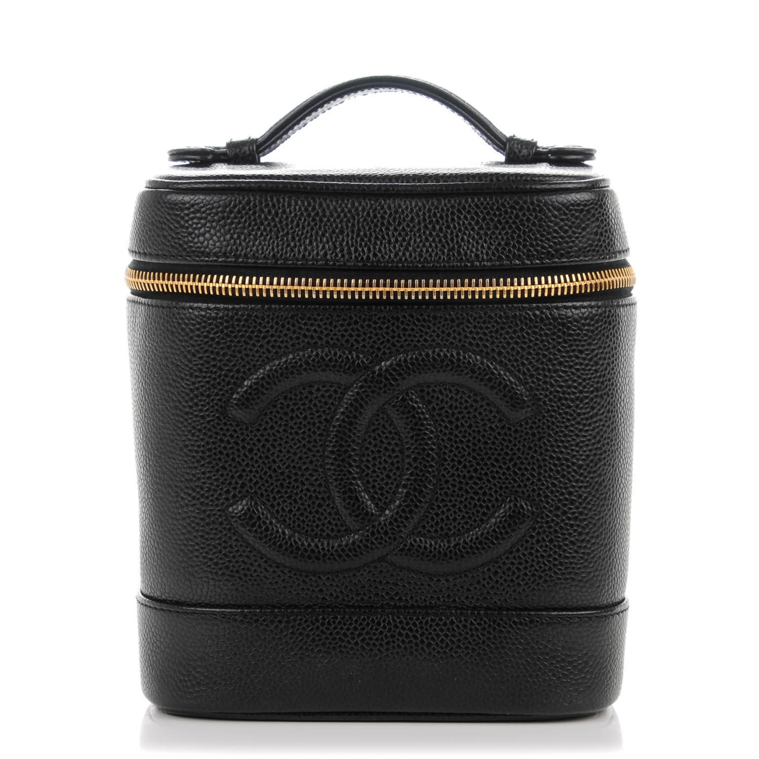 Chanel Caviar Vanity Cosmetic Case Black 1 of 8