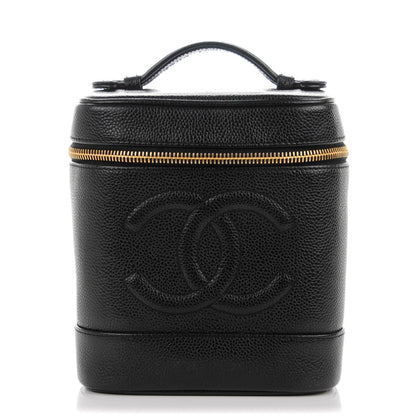 Chanel Caviar Vanity Cosmetic Case Black 1 of 8