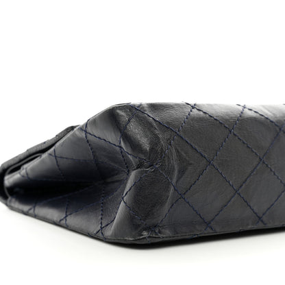 Chanel Aged Calfskin Quilted 2.55 Reissue 226 Flap Navy Blue 9 of 12