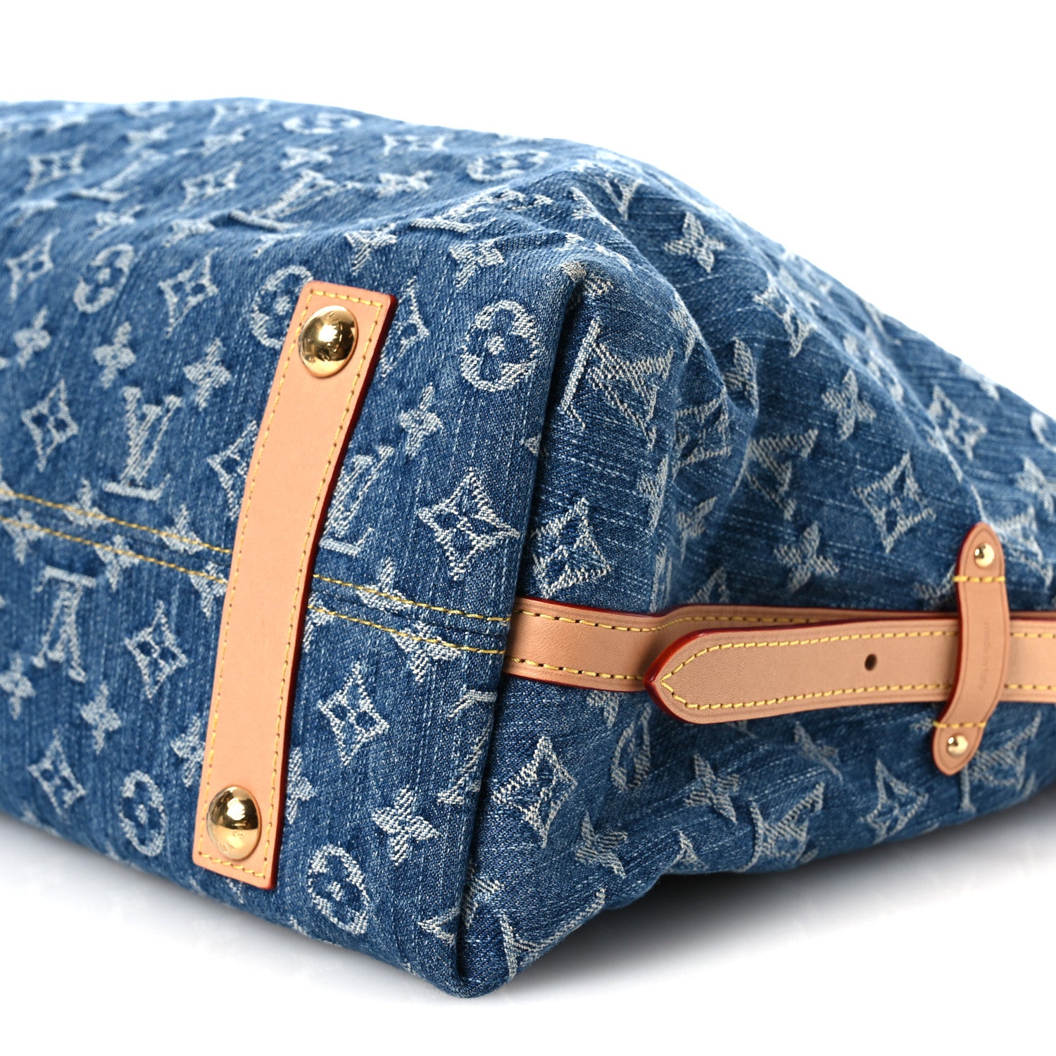 Louis Vuitton Monogram Denim CarryAll MM Blue 9 of 9