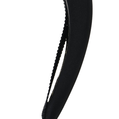Prada Re-Nylon Metal Triangle Logo Headband Black 5 of 5